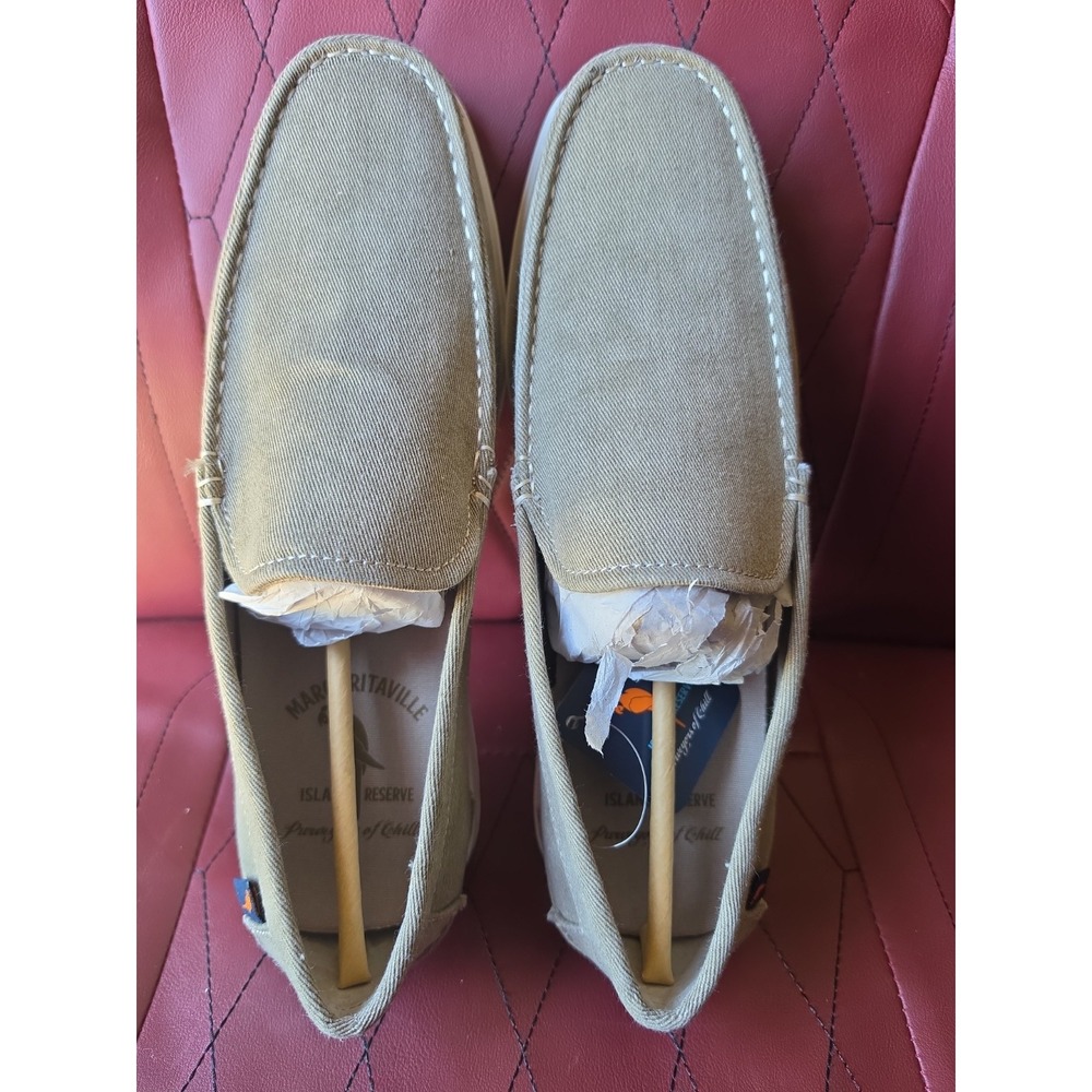 Margaritaville Men's Camillo Canvas Slip On Boat Shoes Loafers Size 9